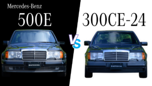 伝説のメルセデス・ベンツ２台を試す。【羊の皮を被った狼 vs 大人のGT】メルセデス500Eと300CE-24を試乗